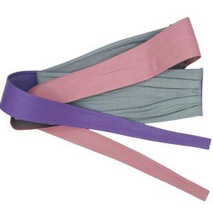 90s Wide Leather Bowknot Corset Belt Grey Pink Purple